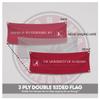 Alabama University Crimson Tide Red Design Logo with 4 Brass Grommets - 3x8 Ft - Printed Double-Layered 2 ply Polyester - Correctly Reads on Both Sides - Finished Ends for Added Durability view 2