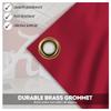 Alabama University Crimson Tide Red Design Logo with 4 Brass Grommets - 3x8 Ft - Printed Double-Layered 2 ply Polyester - Correctly Reads on Both Sides - Finished Ends for Added Durability view 4
