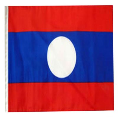 12x18 12"x18" Laos Sleeve Flag Boat Car Garden