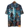 Werewolf Hawaiian Shirts for Men - Scary Night Button Down Mens Hawaiian Shirts Set 91 Size L view 3