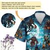 Werewolf Hawaiian Shirts for Men - Scary Night Button Down Mens Hawaiian Shirts Set 91 Size L view 4