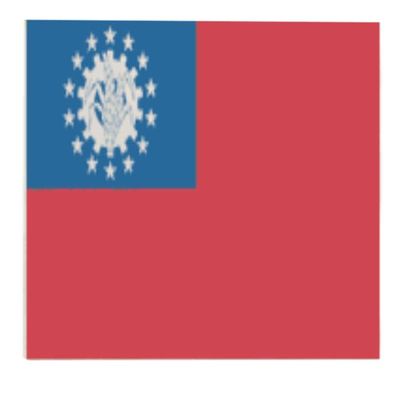 12x18 12"x18" Old Myanmar Burma Sleeve Flag Boat Car Garden