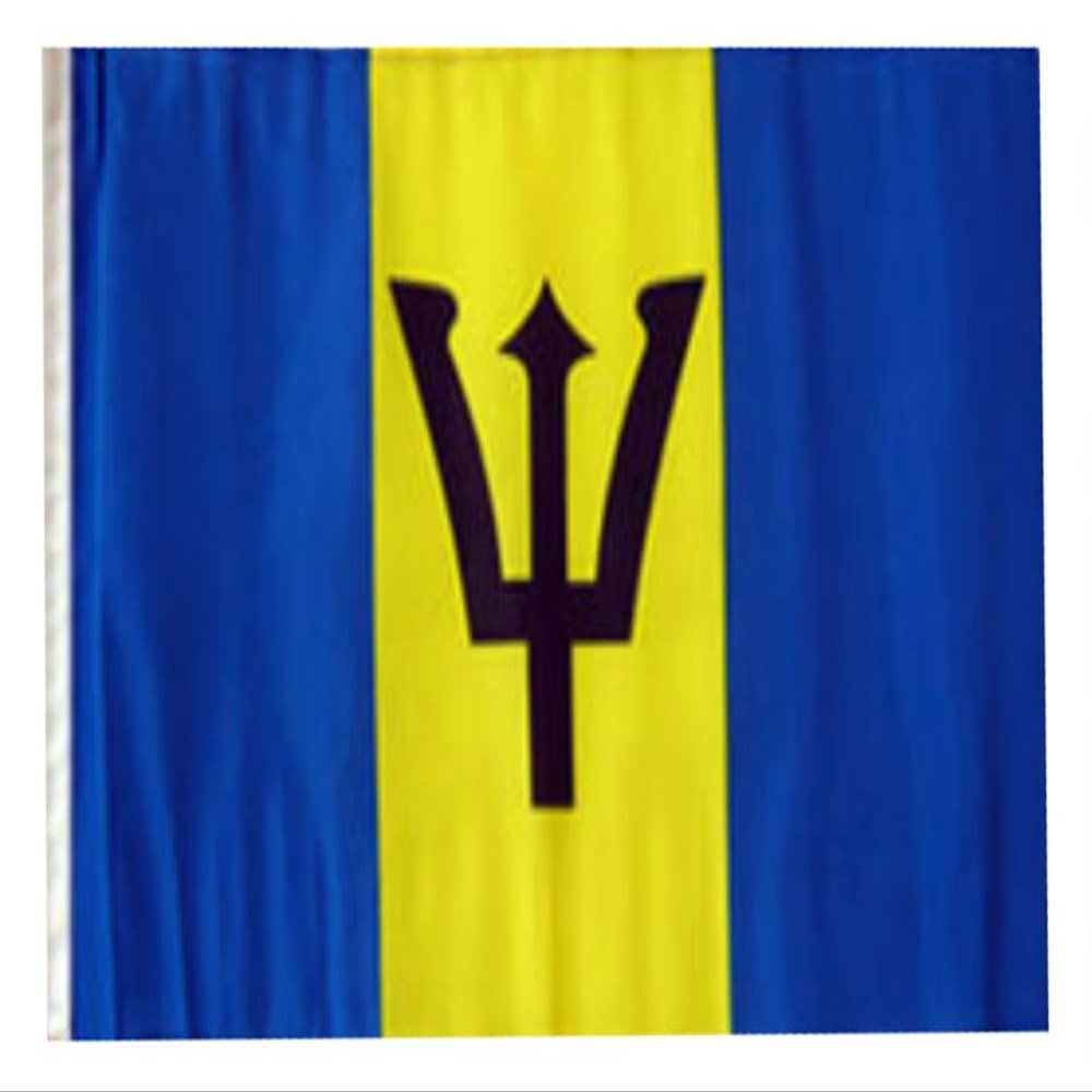 12x18 12"x18" Barbados Sleeve Flag Boat Car Garden