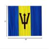 12x18 12"x18" Barbados Sleeve Flag Boat Car Garden view 2
