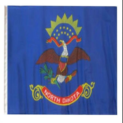 12x18 12"x18" State of North Dakota Sleeve Flag Boat Car Garden