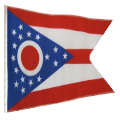 12x18 12"x18" State of Ohio Sleeve Flag Boat Car Garden