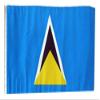 12x18 12"x18" St Lucia Sleeve Flag Boat Car Garden