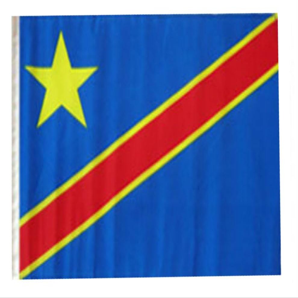 12x18 12"x18" Congo Democratic Republic Sleeve Flag Boat Car Garden
