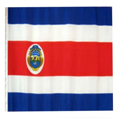 12x18 12"x18" Costa Rica Sleeve Flag Boat Car Garden