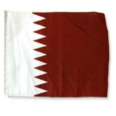 12x18 12"x18" Qatar Sleeve Flag Boat Car Garden