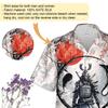 Samurai Hawaiian Shirts for Men - Samurai General Armor Button Down Mens Hawaiian Shirts Set 66 Size L view 3
