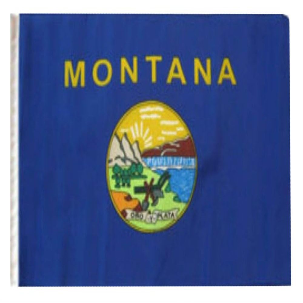 12x18 12"x18" State of Montana Sleeve Flag Boat Car Garden