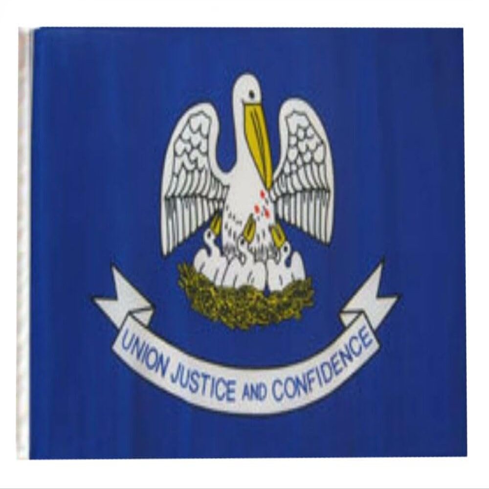 12x18 12"x18" State of Louisiana Sleeve Flag Boat Car Garden