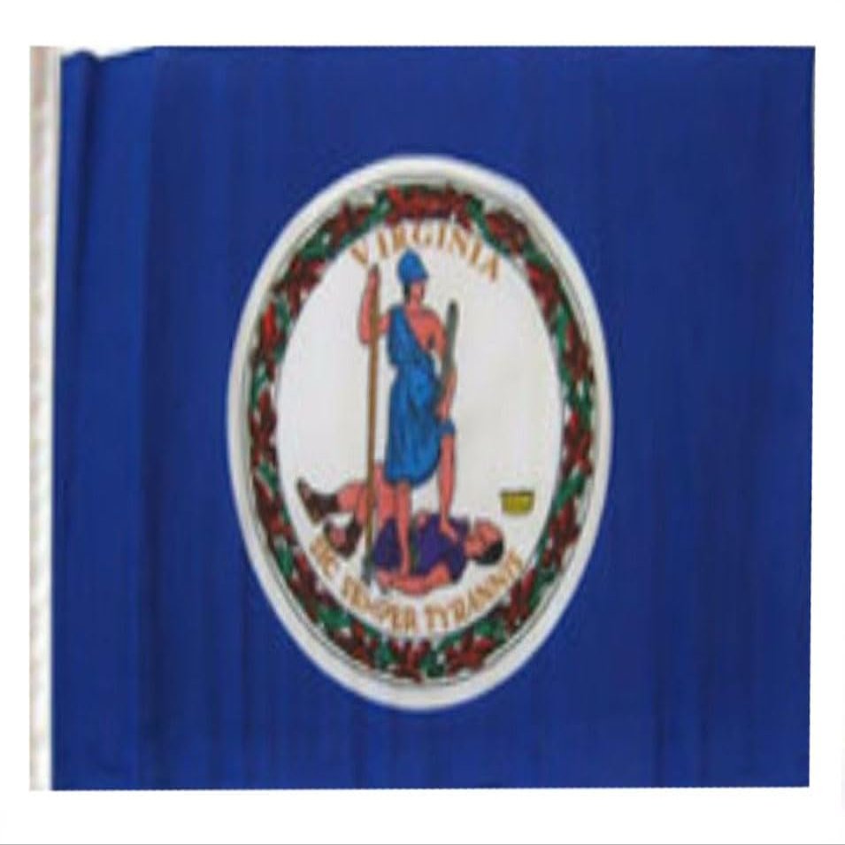 12x18 12"x18" State of Virginia Sleeve Flag Boat Car Garden