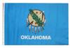 12x18 12"x18" State of Oklahoma Sleeve Flag Boat Car Garden view 1