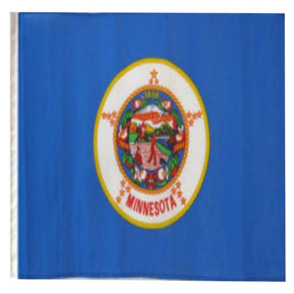 12x18 12"x18" State of Minnesota Sleeve Flag Boat Car Garden