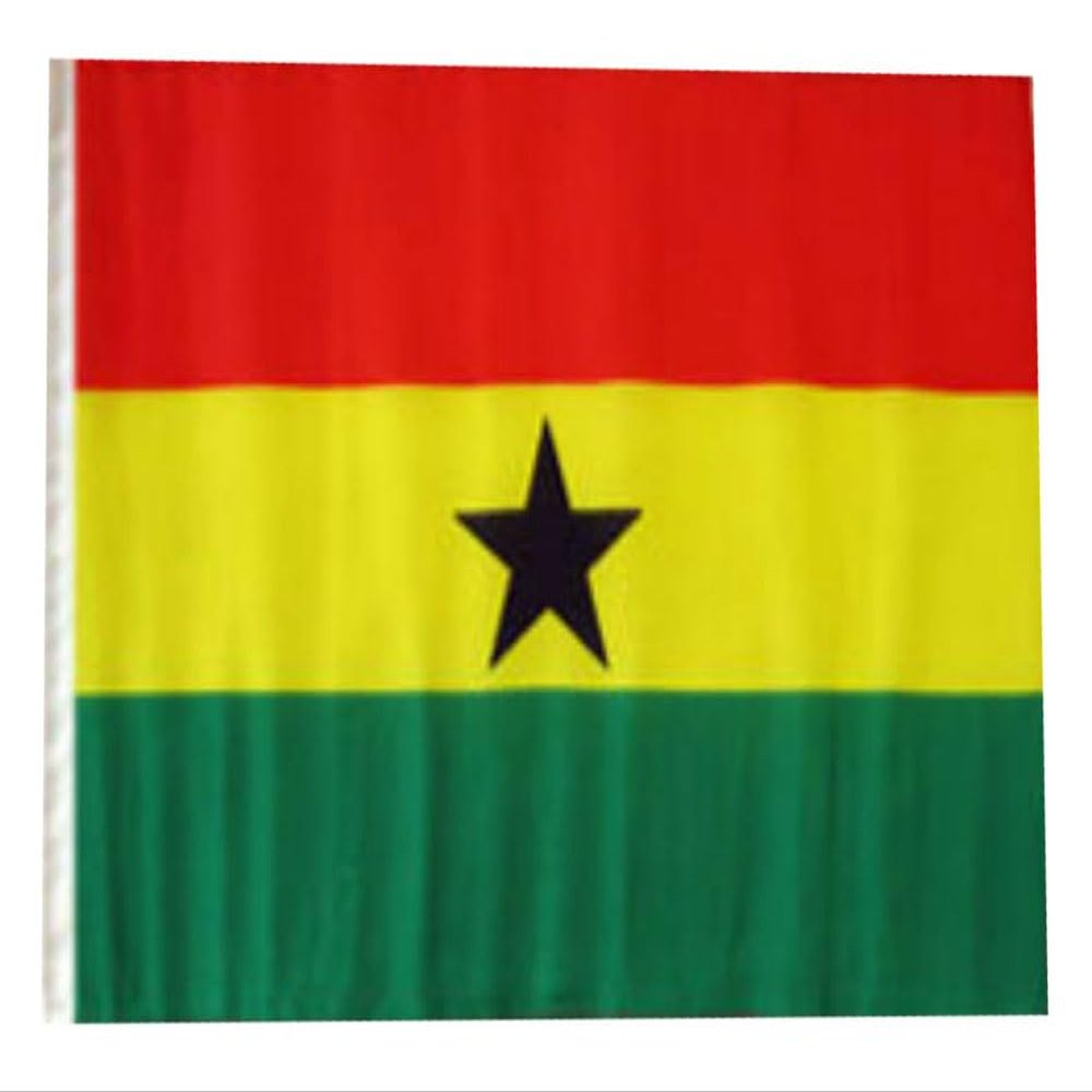 12x18 12"x18" Ghana Sleeve Flag Boat Car Garden