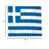 12x18 12"x18" Greece Sleeve Flag Boat Car Garden view 2