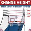 Pop-A-Shot - Home Dual Shot with Penn State Nittany Lions NCAA Graphics l Sensor Scoring l 16 Game Modes l 7 Balls l Foldable Storage l for All NCAA Fans view 4