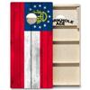 CornholeAce ACE PRO Georgia State Flag Professional Cornhole Boards - No Bounce! 3/4" Baltic Birch Plywood, Handles, Regulation Size (4x2ft), Tournament Style, Made in USA view 1