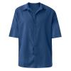 Fashion T-Shirt, Men Shirts for Mens 70S Shirt Red Designer Spring Summer Men's Casual Cotton Linen Solid Color Short Sleeve Shirts Loose XL Collared Polo Down Big Wicking Tshirts (4XL, Blue) view 2
