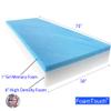 FoamTouch 7" Height x 30" Width x 75" Length Camper/RV bunk mat with White Gel Memory Foam -No Cover view 2