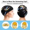 Hummingbird Tattoo Unisex Swim Cap for Long Hair Women Swimming Caps Men Adult Training Racing Bathing Hat view 3