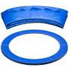 Trampoline Spring Cover, 6-14ft Foldable Trampoline Edge Protection Safety Pads, Weatherproof Tear-Resistant Trampolines Edge Trampolines Protective Mat for Outdoor Games (Blue 13 inches) view 1