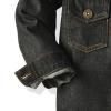 Toddler Kid Baby Boys Girls Denim Jacket Long Sleeve Button Down Jeans Coat Cowboy Overcoat (A-Black, 12-18 Months) view 3