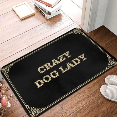 Dsoluuing Large Doormats for Outdoor Entrance Crazy Dog Lady Doormat Floor Mats for House Garden Gifts (Color : Colour, Size : 50X80CM)