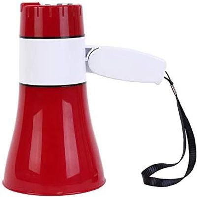 POCHY Megaphones Handheld Megaphone Portable Built-in 240s Recording Megaphones 20 Watts Bullhorn Speaker USB Port Outdoor Megaphone Speaker Clear Sound