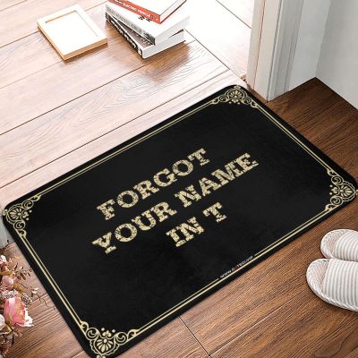 Dsoluuing Large Doormats for Outdoor Entrance Forgot Your Name in T Doormat Floor Mats for House Garden Gifts (Color : Colour, Size : 40X60CM)