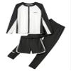 Sxiwei Kids Boys Beach Surfing Swimming Suit 3pcs UV Sun Protection Rash Guard Swimsuits White&Black 3-4 Years view 3