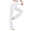 MC&LO Cotton Spandex High Rise Bootcut Flare Yoga Pants Legging(Regular Size/Plus Size) S-4XL (32" Inseam) White view 1