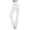MC&LO Cotton Spandex High Rise Bootcut Flare Yoga Pants Legging(Regular Size/Plus Size) S-4XL (32" Inseam) White view 2