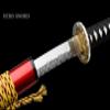 HERO SWORD Beautiful Damascus Steel Japanese Katana Sword Battle Ready Full Tang Stone Pattern Blade Samurai Sword Cool Weapon for Mens Women,Red,Best Gift and Home Decoration view 3