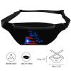 Flag of Puerto Rico Fanny Pack Fashion Belt Bag Adjustable Waist Bag for Hiking Running Travel view 2