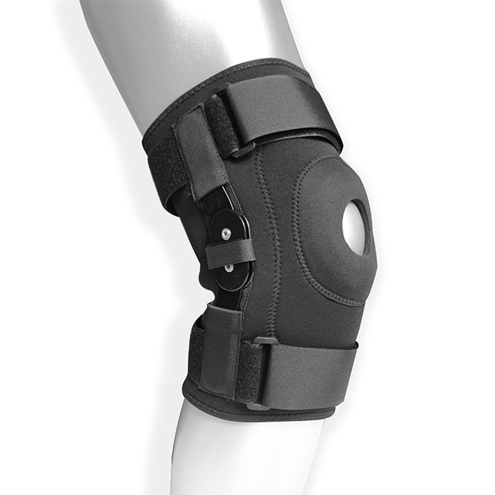 Gneric 1PC Meniscus Hinge Knee Pads Adjustable Knee Brace Support Patella Protector Sports Stabilizer Knee Brace Wrap Protect Knee Supplies,S