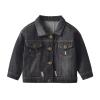 Toddler Kid Baby Boys Girls Denim Jacket Long Sleeve Button Down Jeans Coat Cowboy Overcoat Basic (D-A, 12-18 Months) view 1