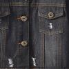 Toddler Kid Baby Boys Girls Denim Jacket Long Sleeve Button Down Jeans Coat Cowboy Overcoat Basic (D-A, 12-18 Months) view 4