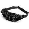 Bike Pattern Fanny Pack Fashion Belt Bag Adjustable Waist Bag for Hiking Running Travel view 1