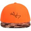 EDTREK Performance Outdoorsman Snapback Truck Hat with Flat Brim - Unique Animal Embroidery (Blaze Orange - Woodsman Camo) view 2