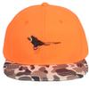 EDTREK Performance Outdoorsman Snapback Truck Hat with Flat Brim - Unique Animal Embroidery (Orange - Pheasant) view 1