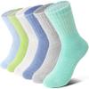 Anlisim Kids Merino Wool Hiking Socks for Boys Girls Toddlers, 6 Pairs view 1