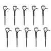 Prolinemax 10Pc Marine Stainless Steel 316 3" Pelican Hook for 1/8" Cable Wire Boat Shackle view 1