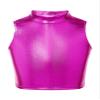 Alvivi Kids Girls Glittery Sequin Halter Neck Bra Top Ballet Dance Performance Costume Crop Tops Rose Red D 12 Years view 1