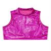 Alvivi Kids Girls Glittery Sequin Halter Neck Bra Top Ballet Dance Performance Costume Crop Tops Rose Red D 12 Years view 3