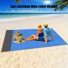 Beach Blanket, 82.7 X 78.7 Polyester, Nylon, Foldable, Durable, Waterproof, Sandproof, with Cloth Bag for Picnic, Travel, Camping, Outdoor Hiking view 3