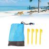 Beach Blanket, 82.7 X 78.7 Polyester, Nylon, Foldable, Durable, Waterproof, Sandproof, with Cloth Bag for Picnic, Travel, Camping, Outdoor Hiking view 4