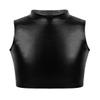 Alvivi Kids Girls Glittery Sequin Halter Neck Bra Top Ballet Dance Performance Costume Crop Tops Black D 12 Years view 1